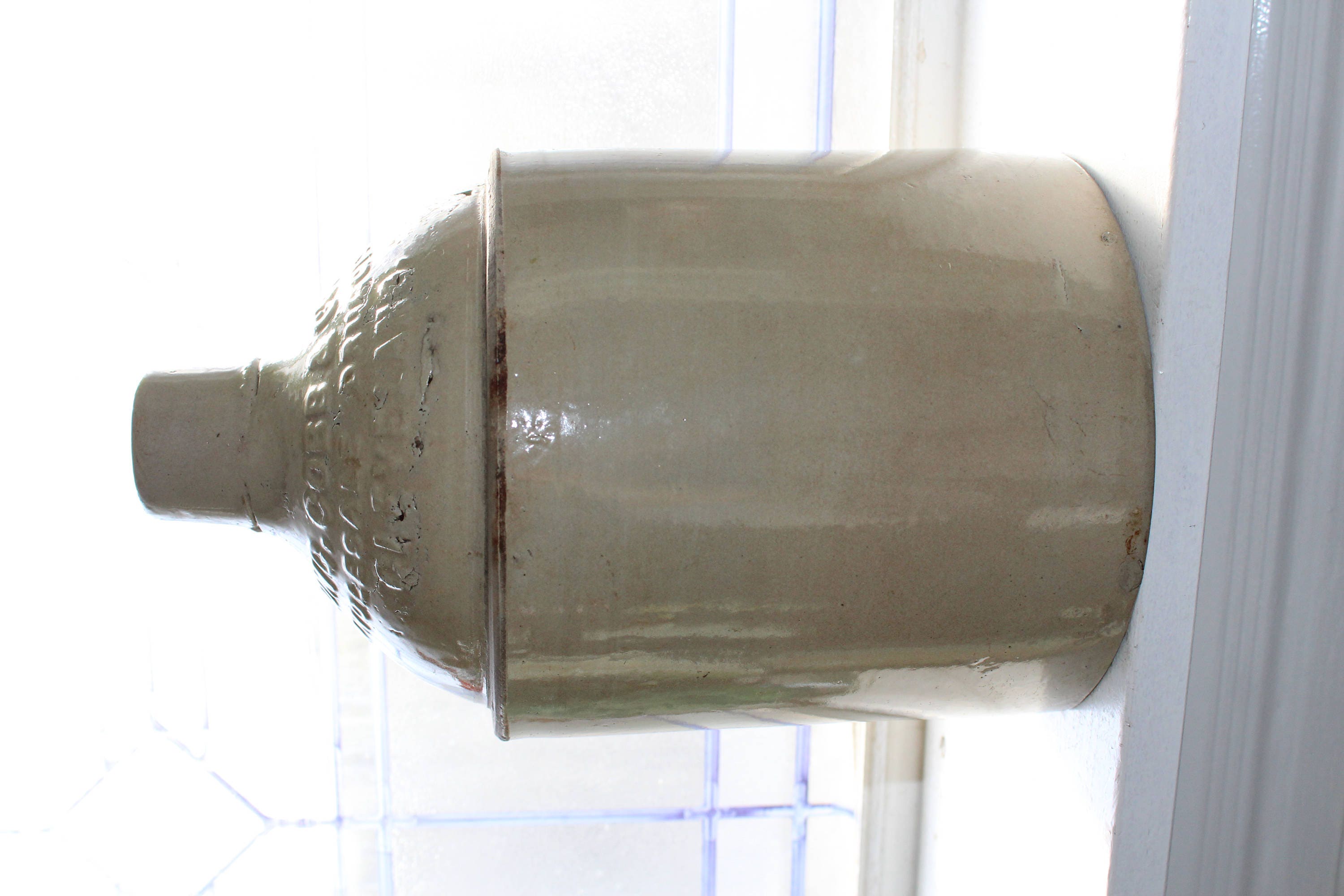 Antique Stoneware Jug Strong Cobb & Co Cleveland Ohio Rustic Farmhouse