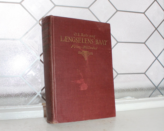 Antique O.E. Rølvaag's 1921 Book Længselens Baat (The Boat of Longing)