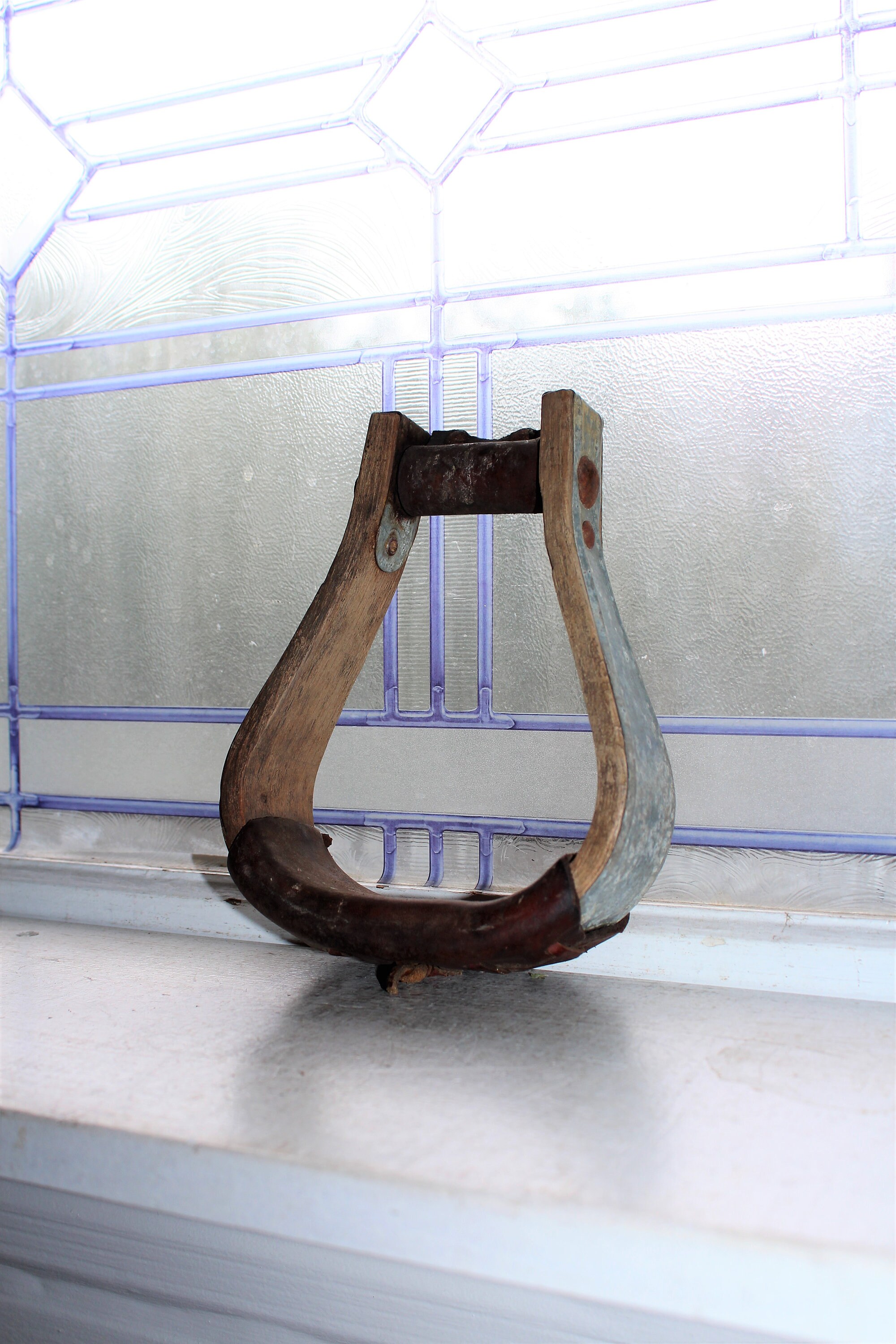 Antique Wooden Stirrup Country Western Decor