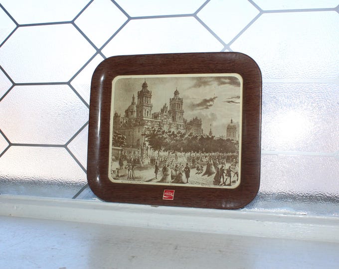 Vintage Coca Cola Change Tip Tray Mexico Basilica of Our Lady of Guadalupe