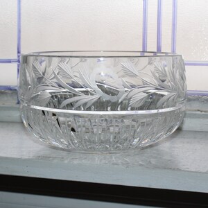 Elegant Vintage Cut Crystal Bowl
