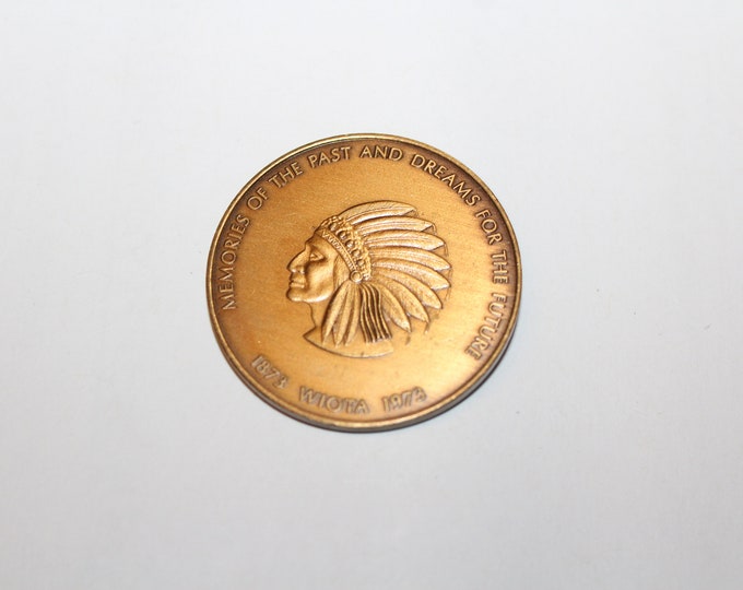 Vintage 1973 Wiota Iowa Centennial Coin Token