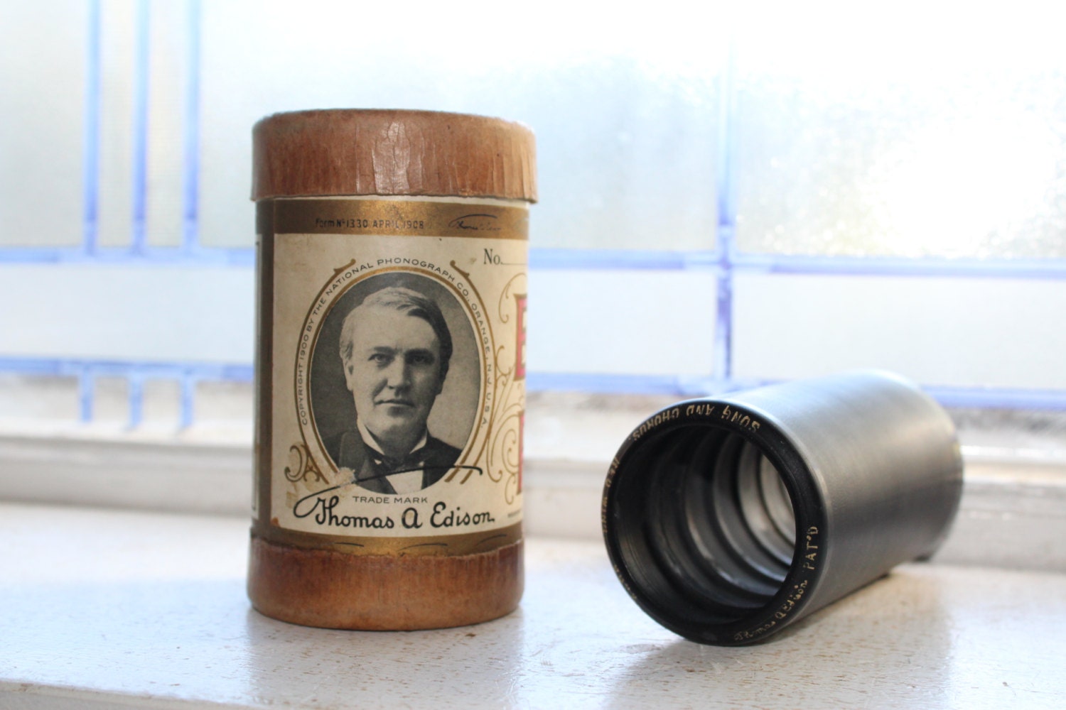 Antique Edison Cylinder Record 7857 Medley of Plantation Songs by