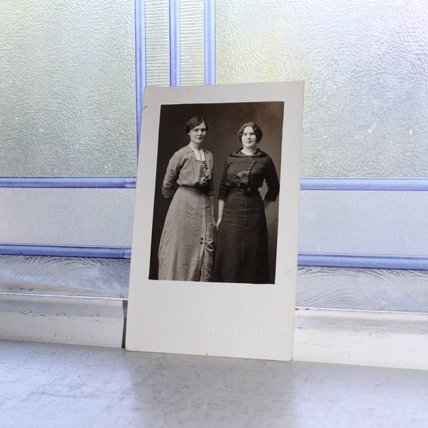 Vintage Photograph Postcard 2 Victorian Women RPPC