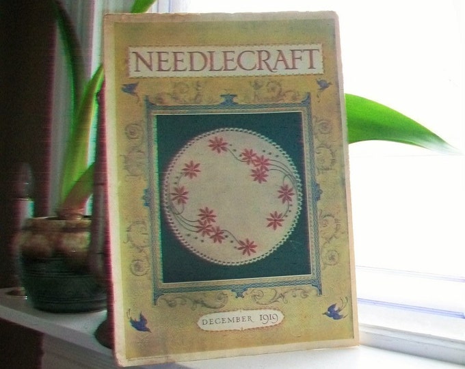 1919 Needlecraft Magazine December Issue with Great Cream Of Wheat Ad Vintage 1910s Sewing