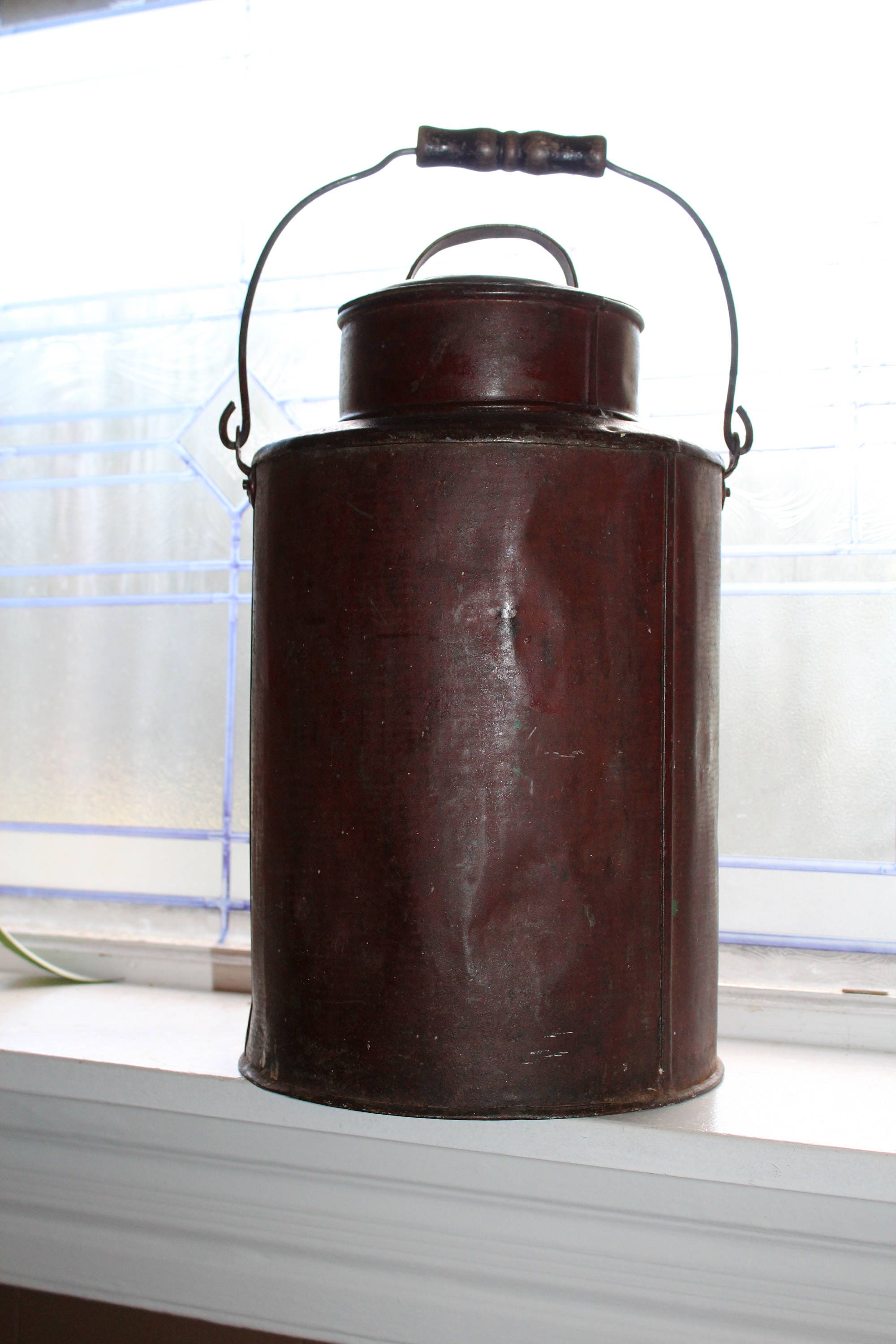 Antique Cream Can Small Milk Can Rustic Farmhouse Decor