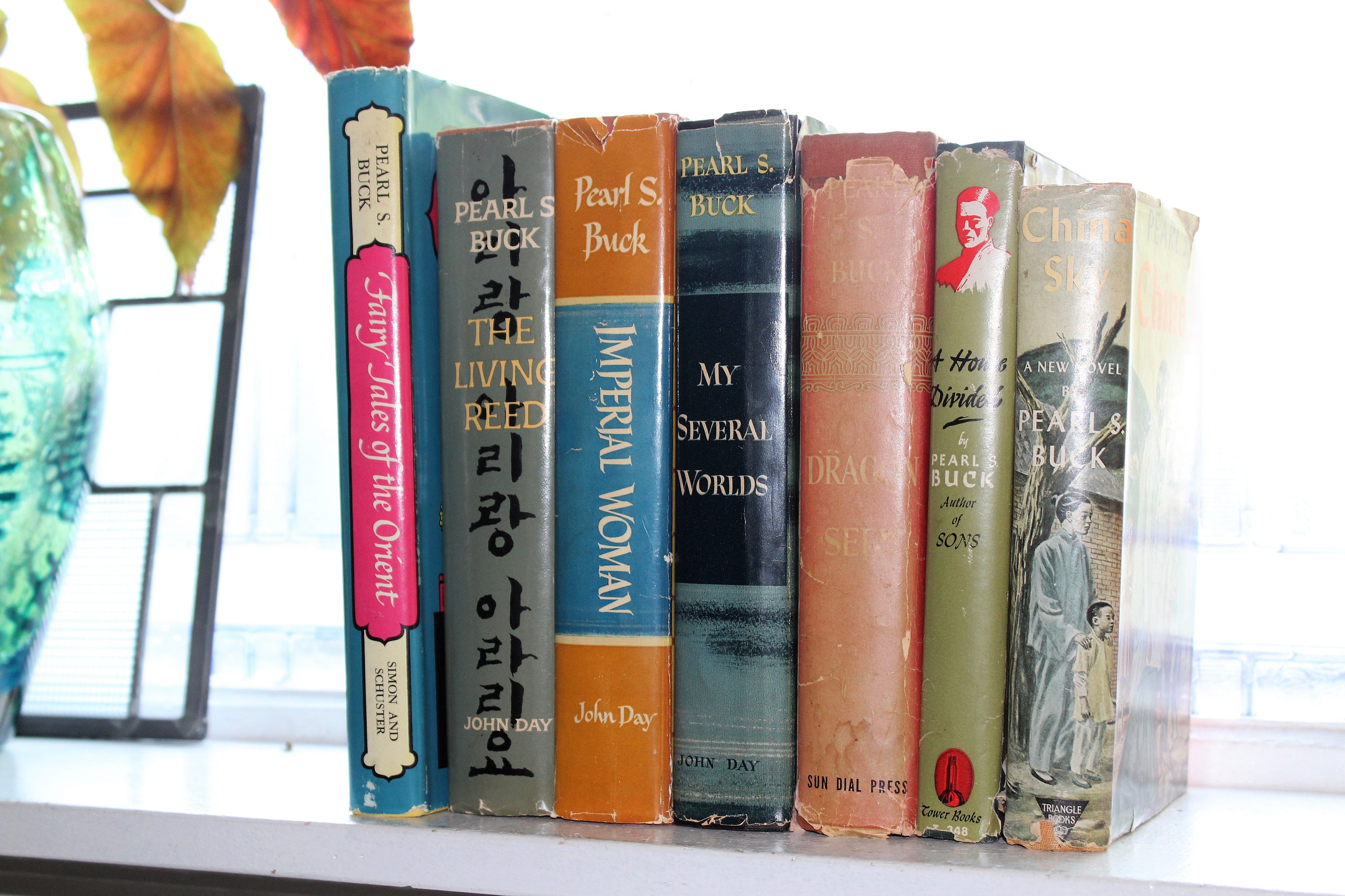 Pearl S Buck Collection 7 Books with Dust Jackets Vintage