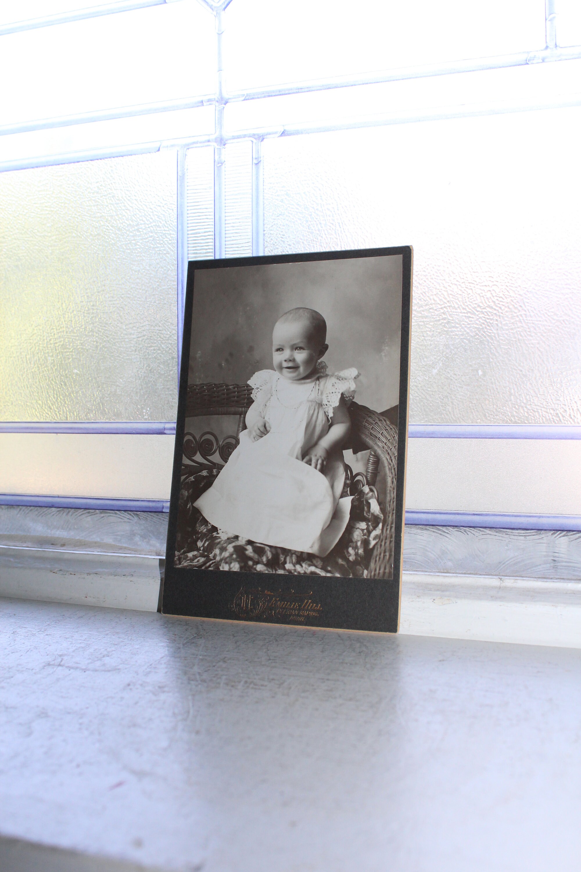 Antique Card Photograph Victorian Baby