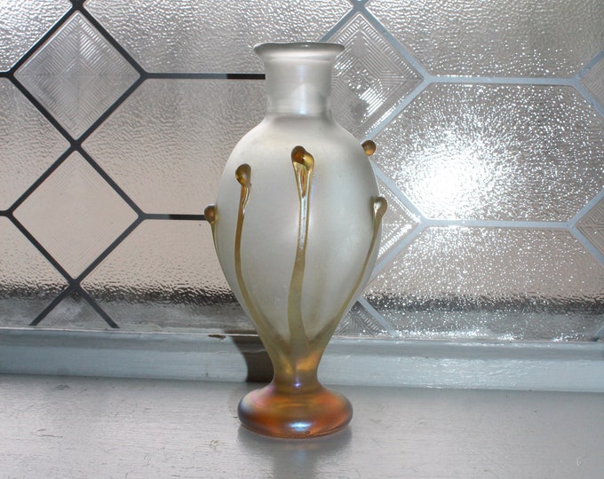Vintage Vandermark Studio Art Glass Perfume Bottle