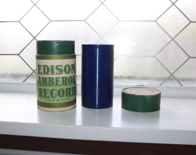 Antique Edison Amberol Cylinder Record 1574 Medley of War Songs