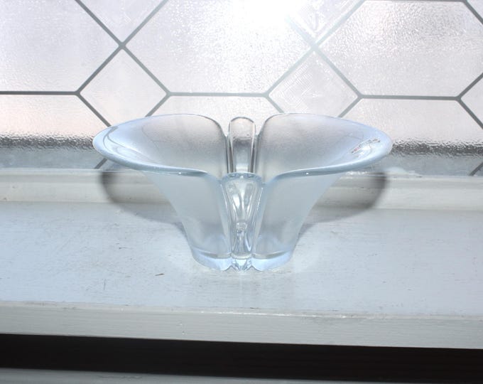 Vintage Danish Modern Holmegaard Glass Lilje Bowl