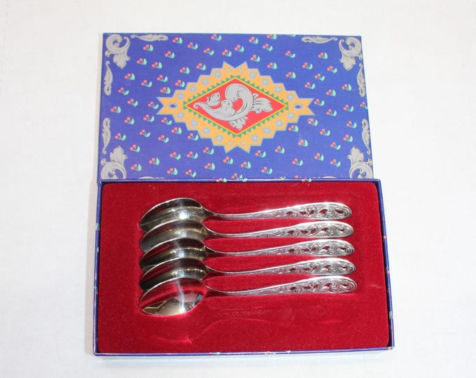 5 Vintage Norwegian Spoons Hardanger Bestikk