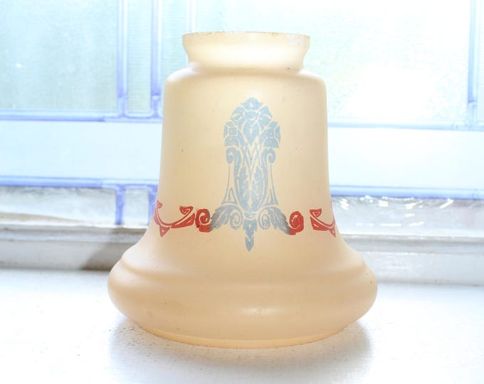 Vintage Tan Light Shade Art Nouveau 1910s