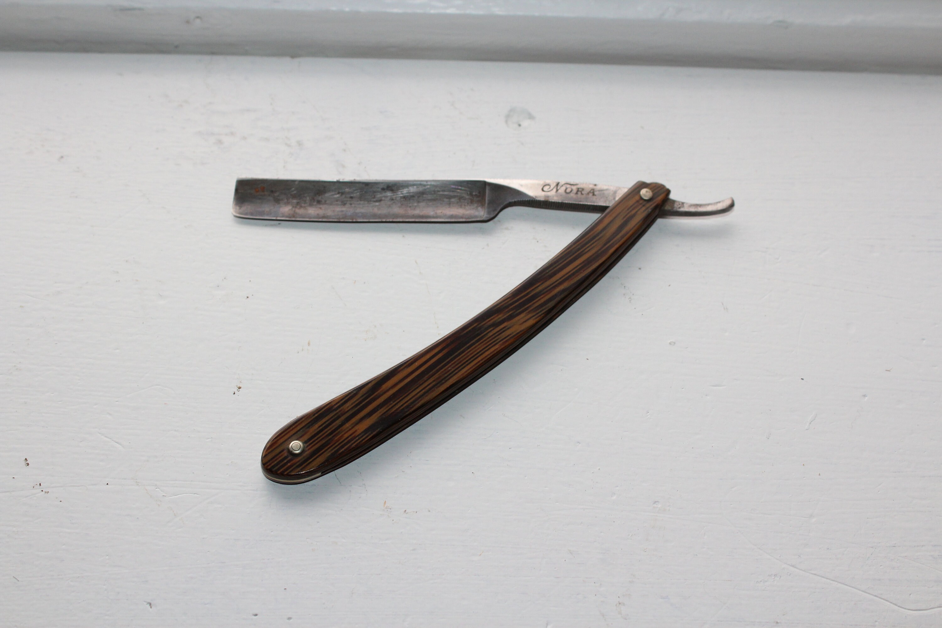 Antique Straight Razor Baurmann and Sohne Nora