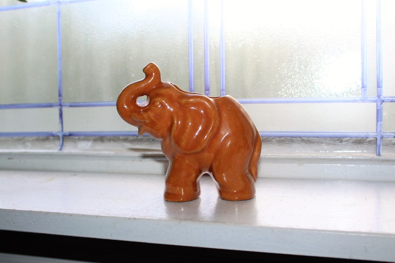 Rosemeade Pottery Elephant Planter Vintage 1950s