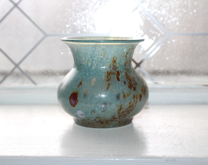 Hadeland Art Glass Vase Vintage Norwegian Glass by Gro Bergslien