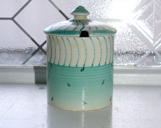 Vintage Shelley Fine Bone China Art Deco Jam or Condiment Jar