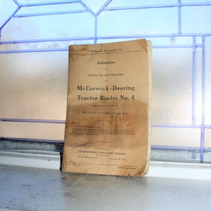McCormick Deering-tractorbinder nr. 4, handmatig vintage 1936
