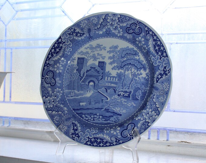 Vintage Spode Dinner Plate Blue Room Collection Castle Traditions