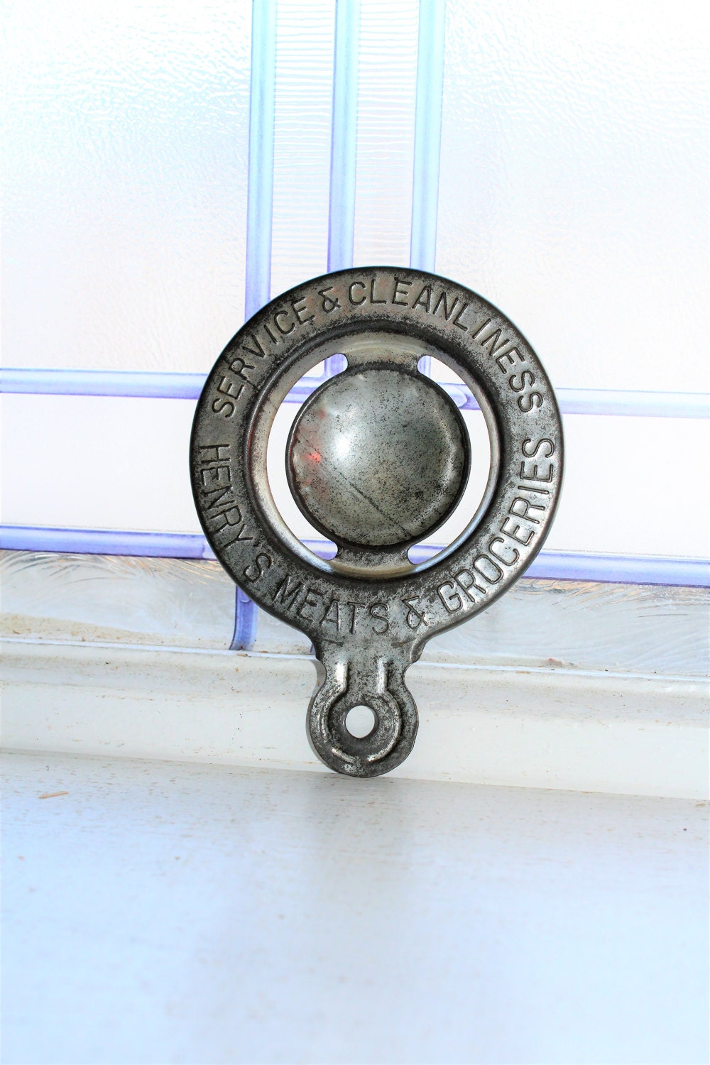 Vintage Advertising Egg Separator Henry's Meats & Groceries