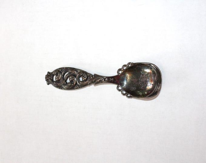 Large Vintage Norwegian Rococco Silverplate Spoon Norway