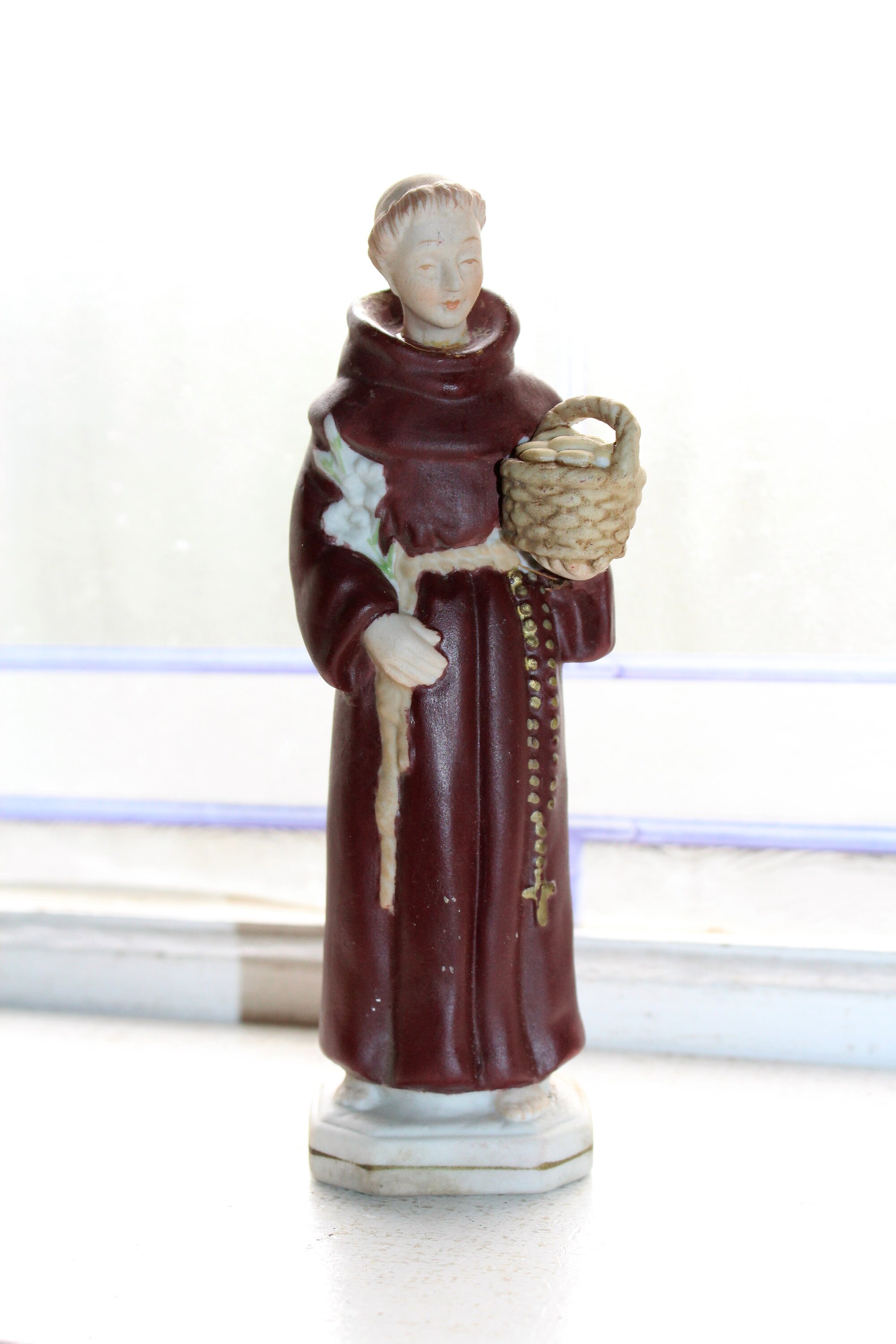 Vintage St Anthony Catholic Religious Statue Figurine