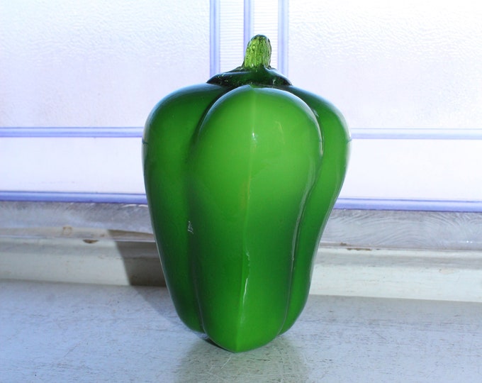 Vintage Murano Glass Pepper Vegetable Handblown