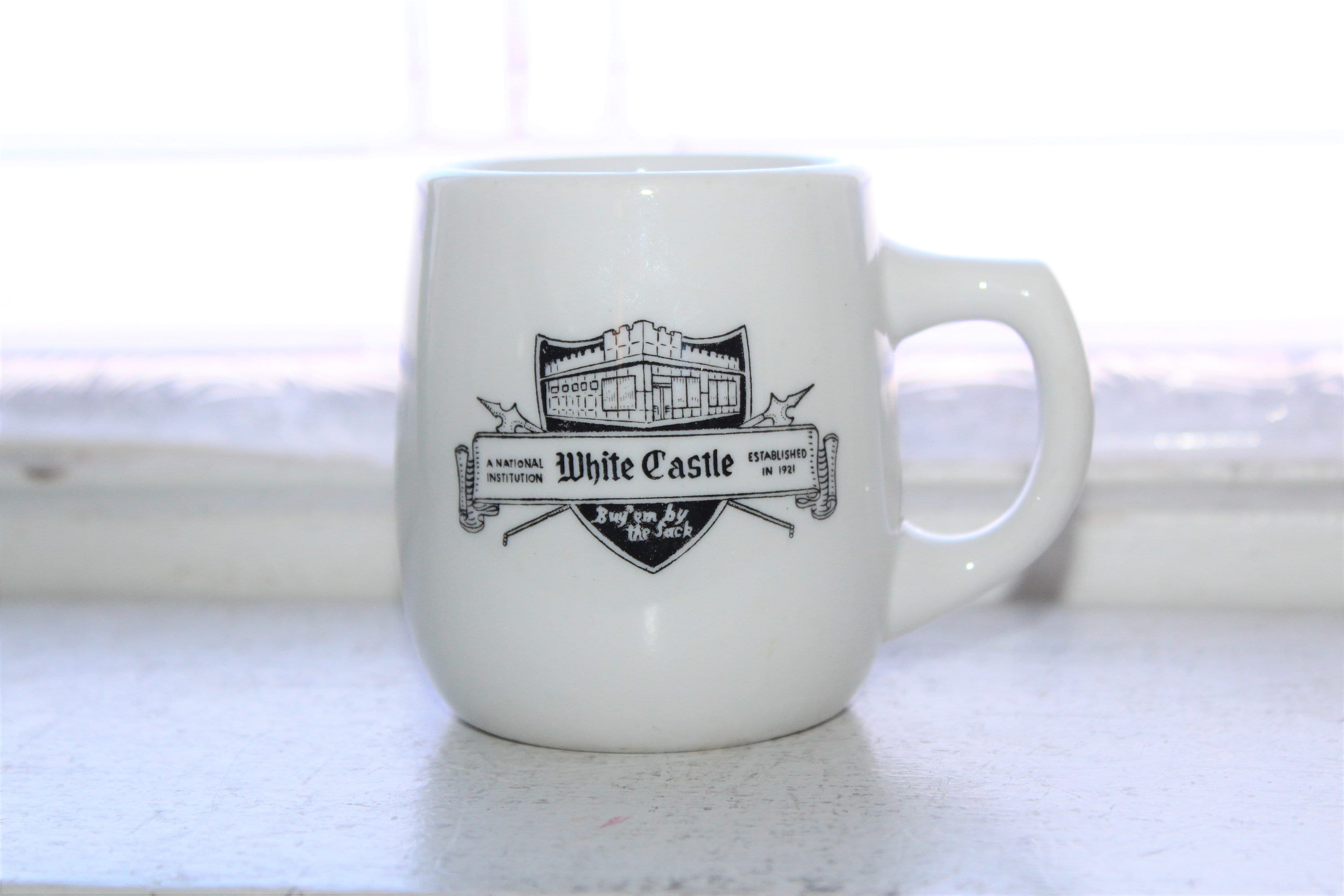 Vintage 1960s White Castle Restaurant Ware Coffee Mug by Mayer China