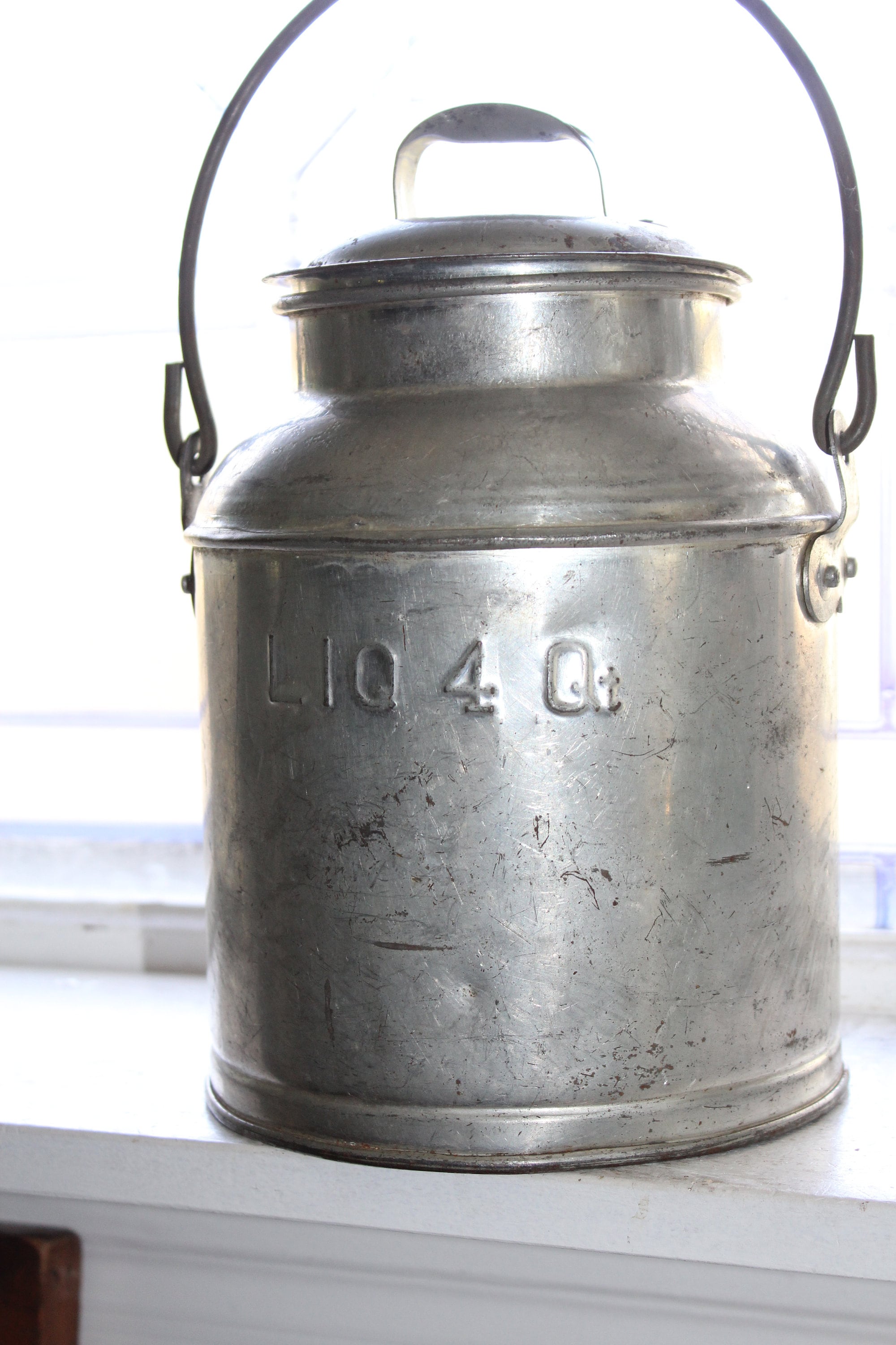 Vintage Cream Can 4 Qt Milk Can Rustic Farmhouse Decor