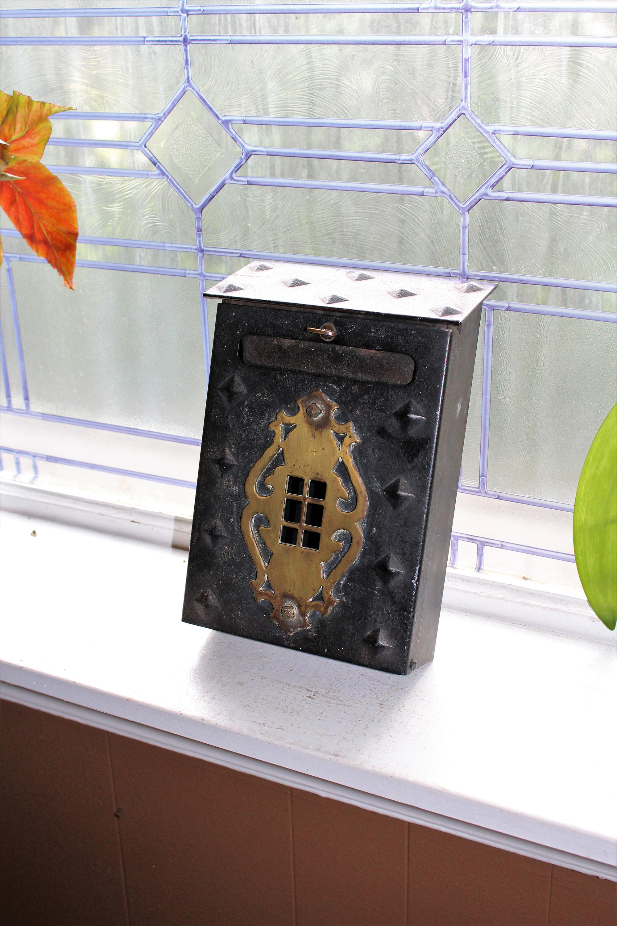 Antique Mail Box Circa Early 1900s Arts and Crafts Mission Style