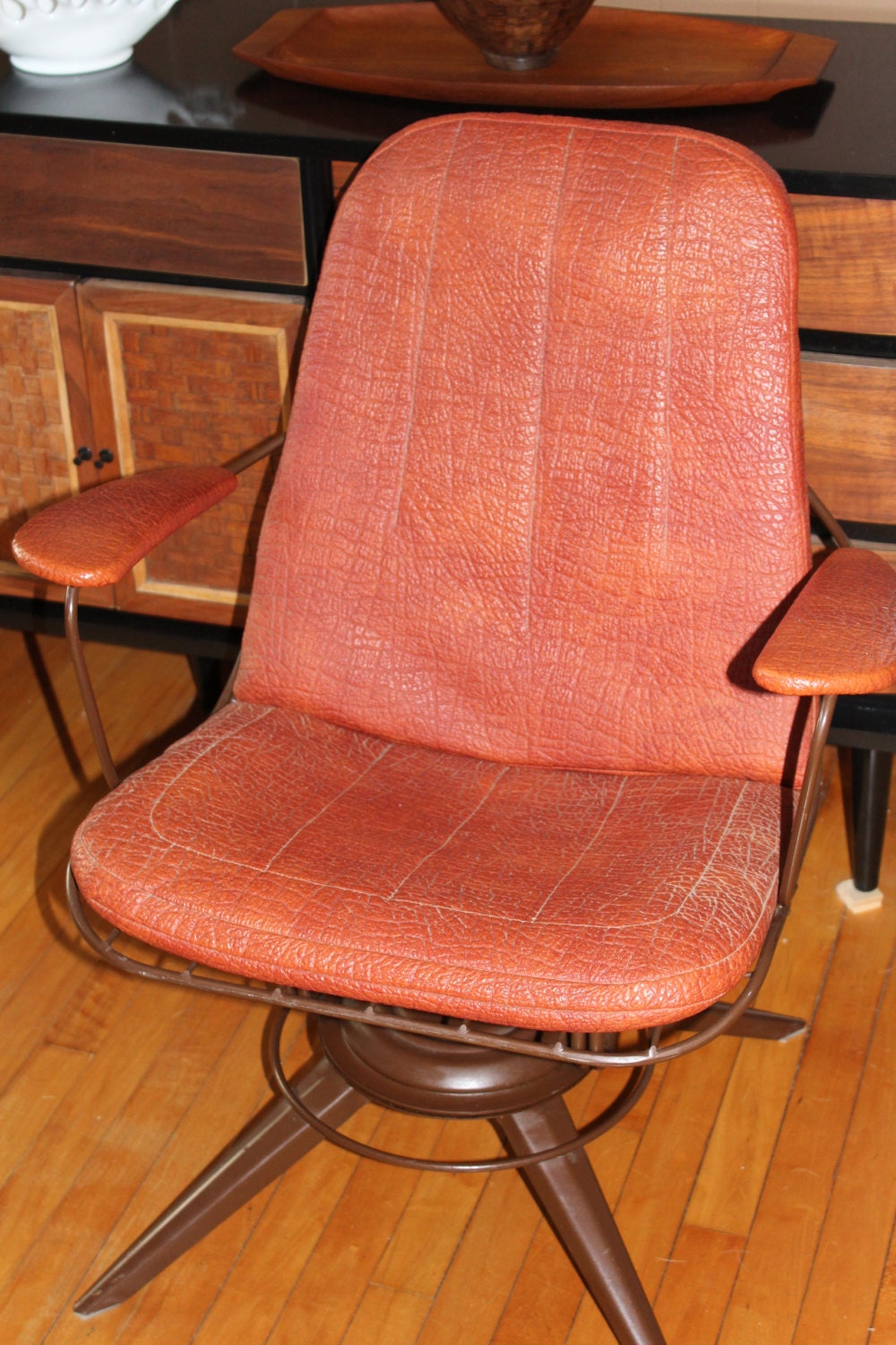 Mid Century Modern Homecrest Wire Chair Eames Era Vintage ...