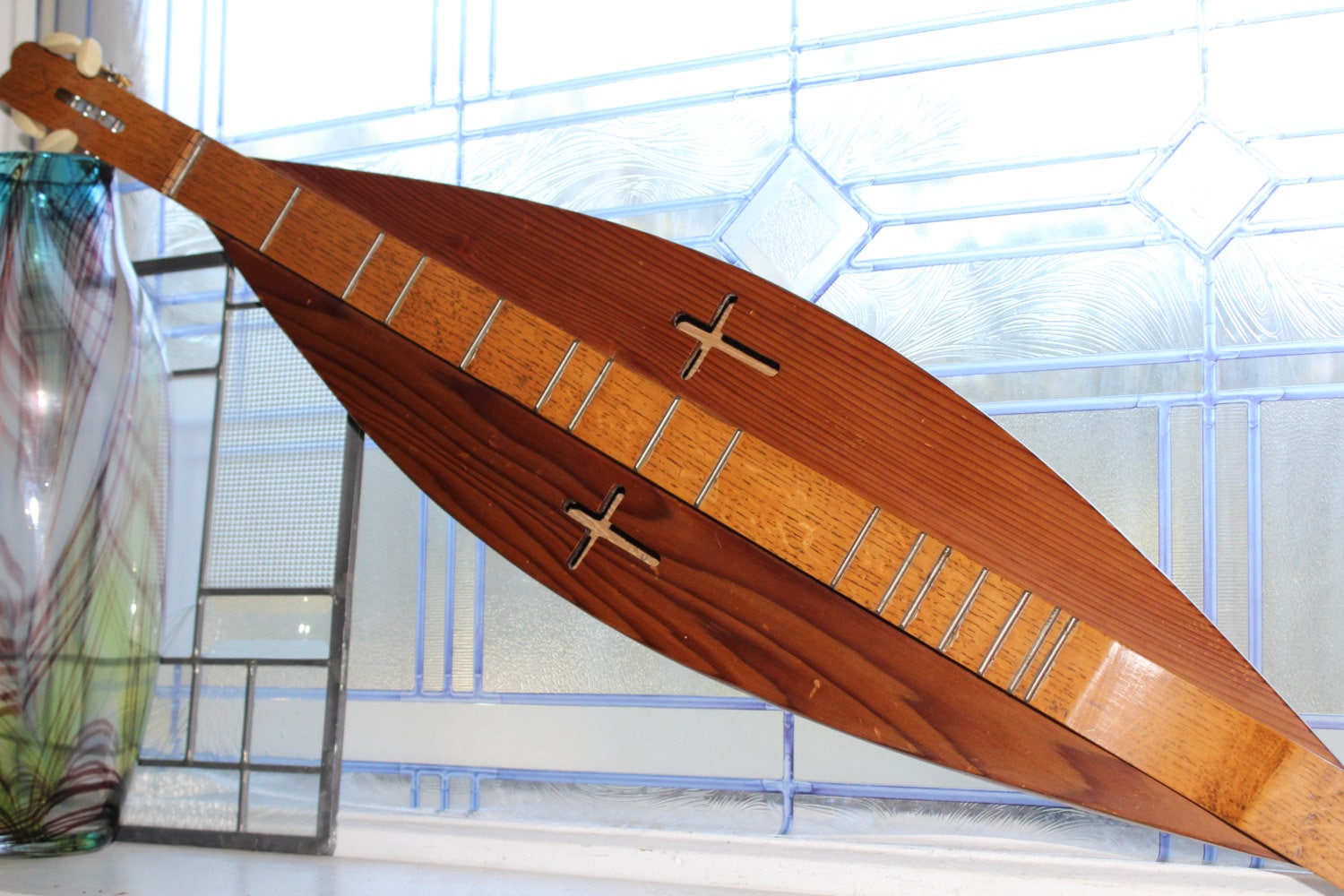 Vintage Dulcimer Handmade Wooden Folk Art Mountain Music