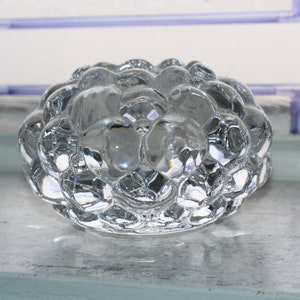 Vintage Orrefors Crystal Bubble Votive Candle Holder
