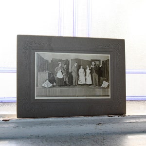 Antique Cabinet Card Photograph Scene From a Play