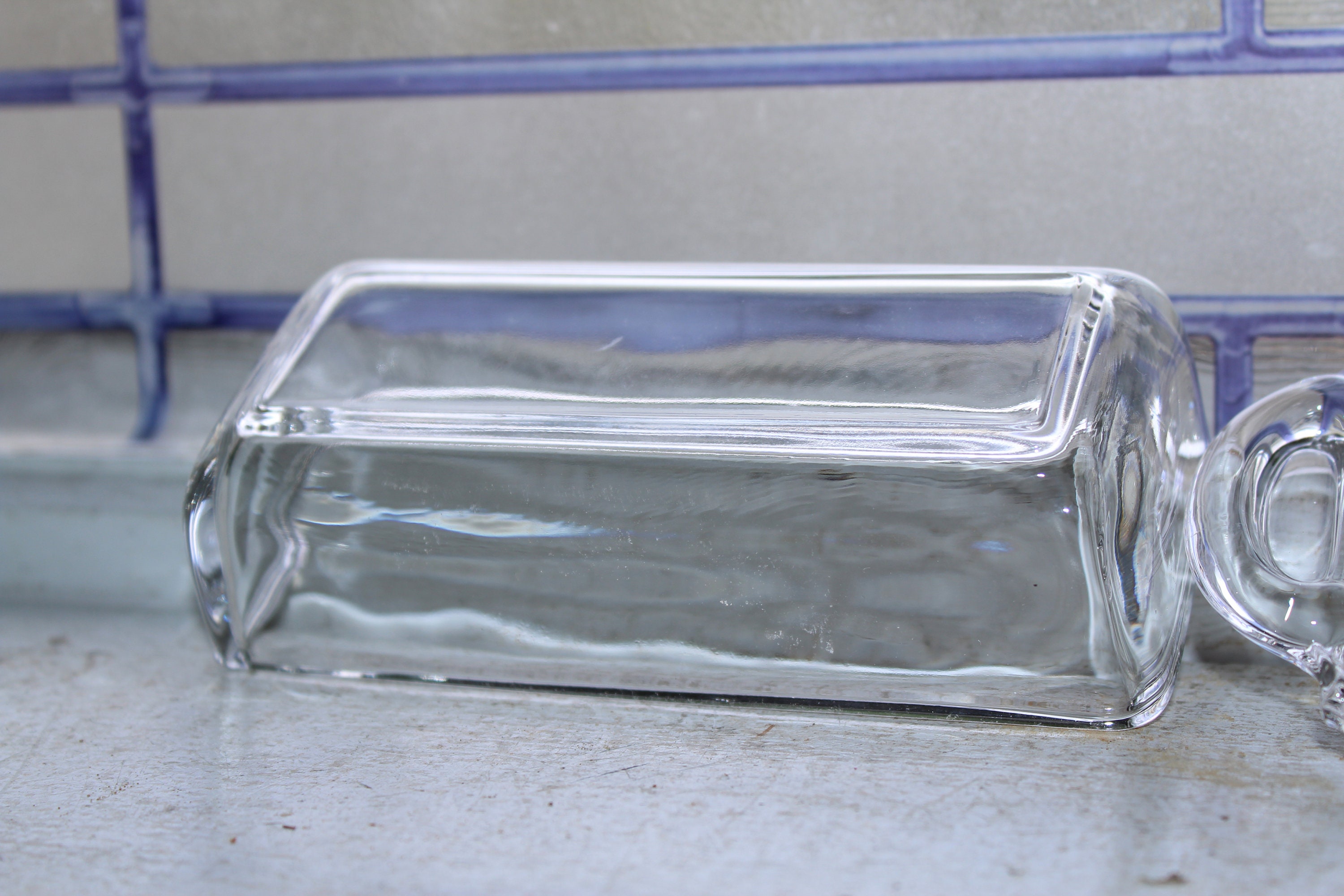 Fostoria Glass Century Butter Dish Quarter Pound Size Vintage 1950s