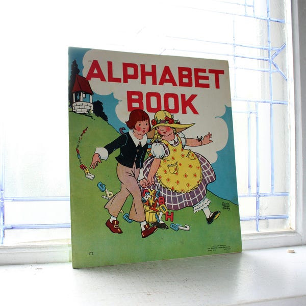 Large Children's Alphabet Book Vintage 1934 by Corinne Ringel Bailey