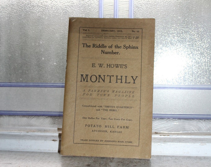 E W Howe's Monthly Farmer's Magazine for Town People February 1912