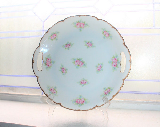 Antique Limoges Porcelain Plate with Handles Elite Works