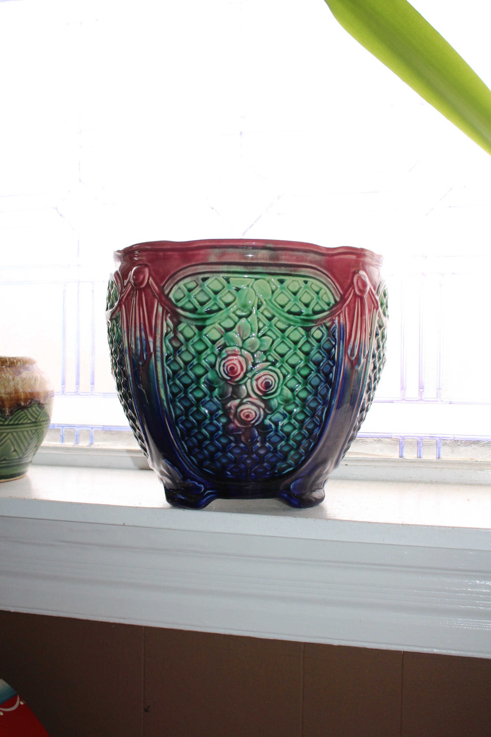 Large Art Nouveau Jardiniere Antique Weller Pottery
