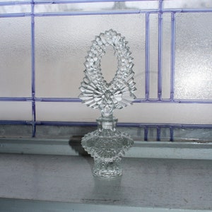 Large Vintage Glass Perfume Bottle