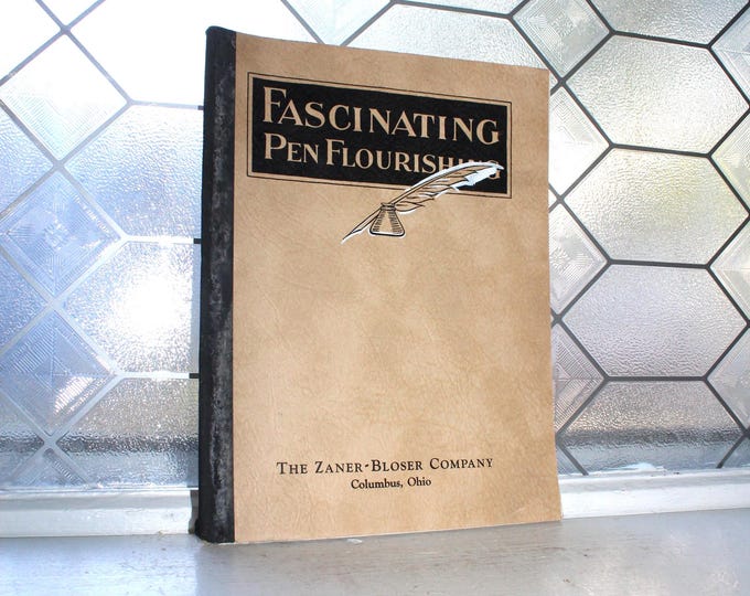 Fascinating Pen Flourishing A Penmanship Book by Zaner-Bloser 1942