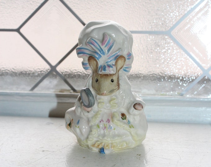 Beatrix Potter Figurine Lady Mouse Vintage 1951