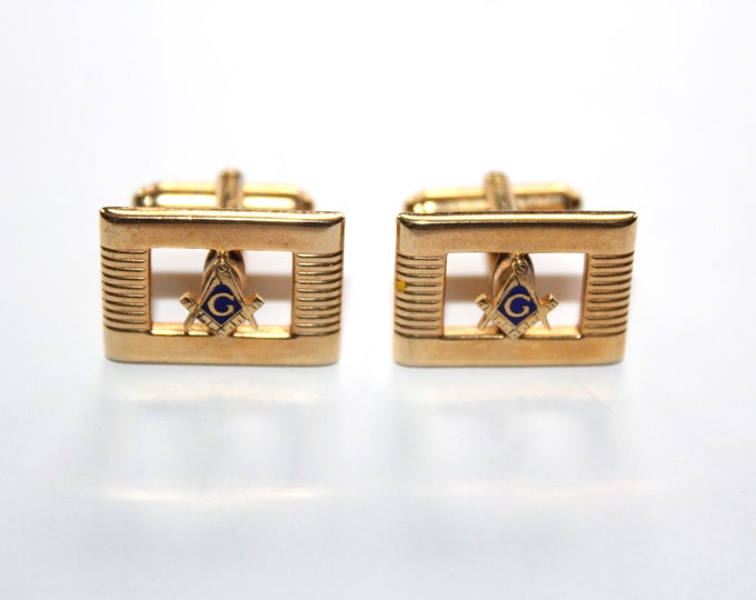 Vintage Masonic Cufflinks Freemasons by Anson