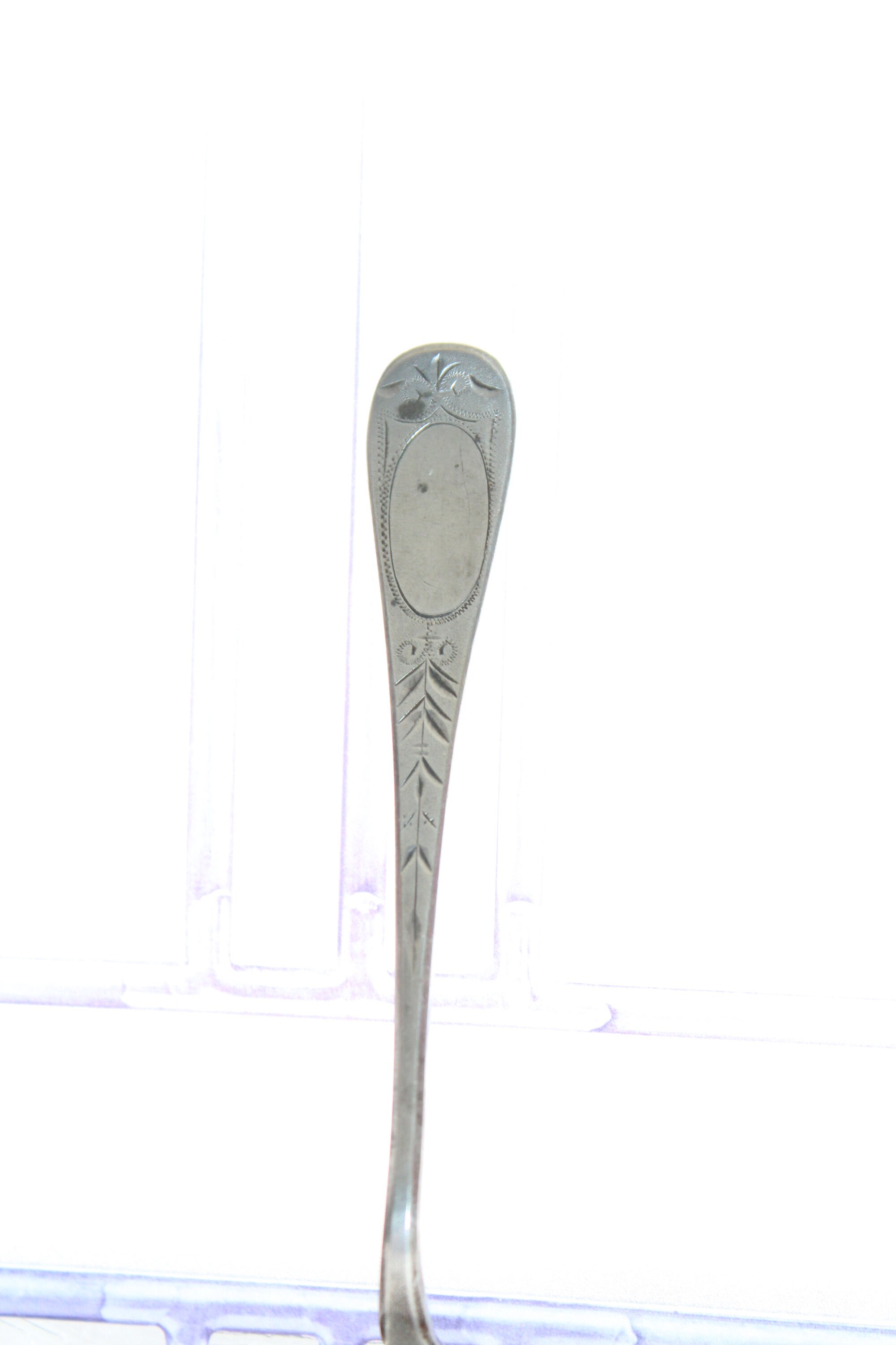 Antique Silverplate Tea Strainer Spoon TB