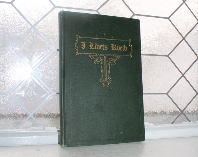 Antique 1920 Norwegian Book I Livets Kveld In The Evening of Live