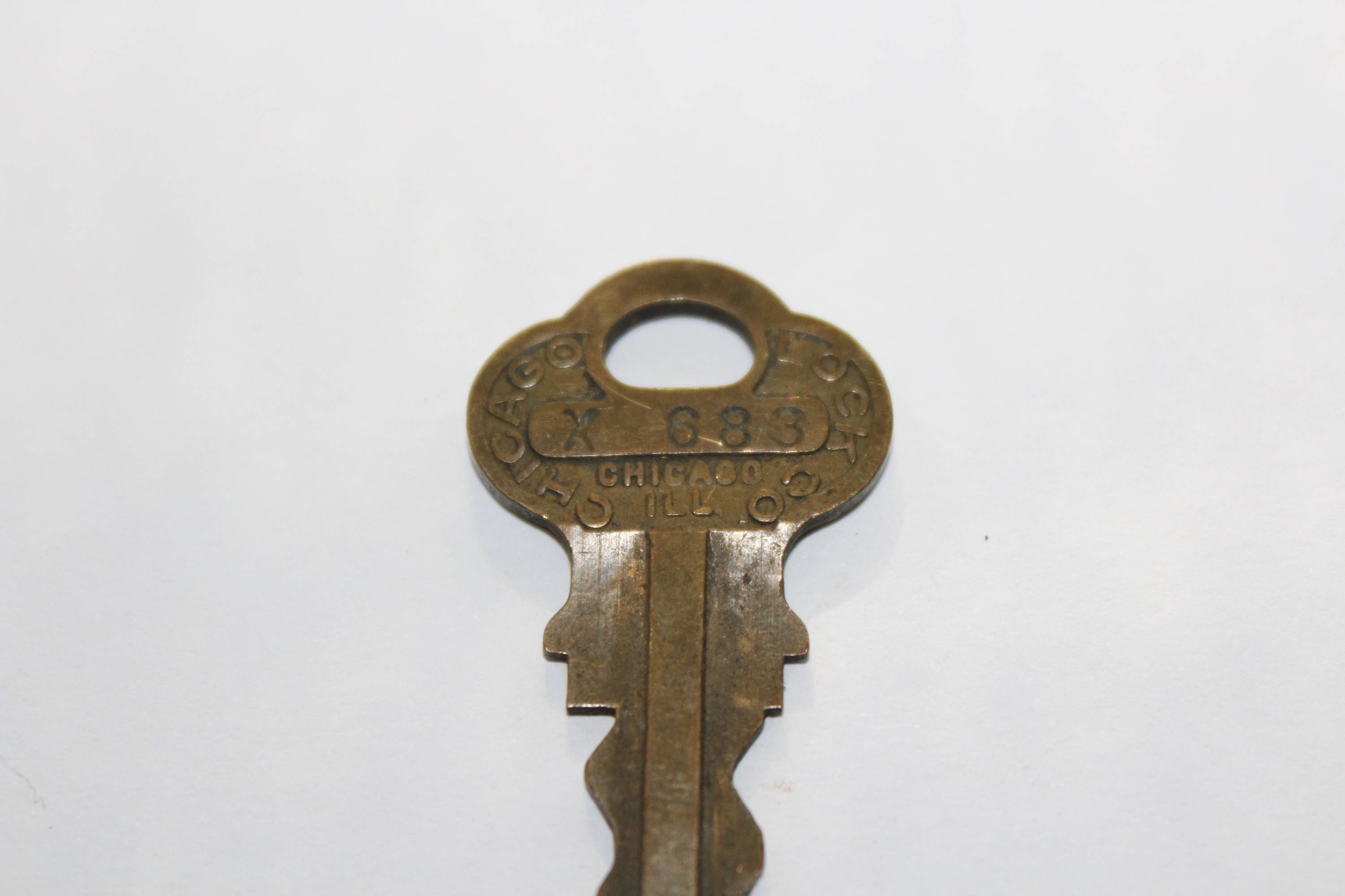 Chicago Lock Co. Key Vintage Padlock Key