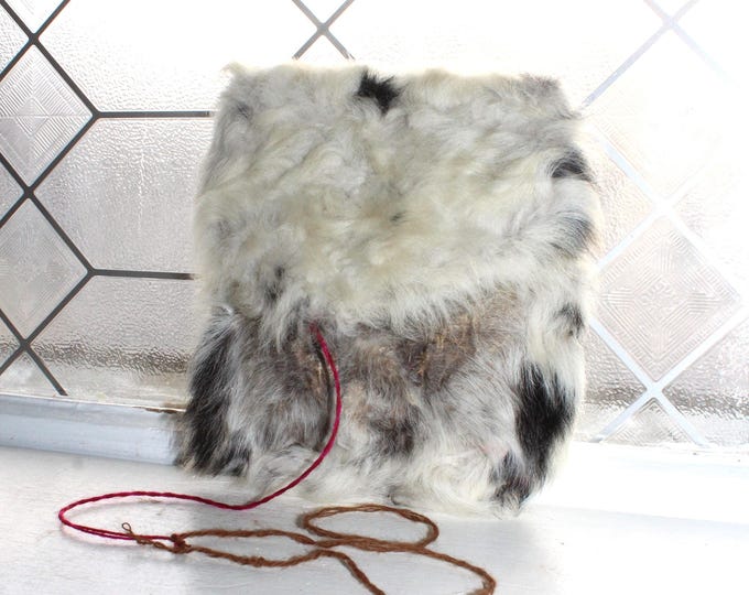 Vintage Bolivia Chuspa Bag 1950s Llama Fur