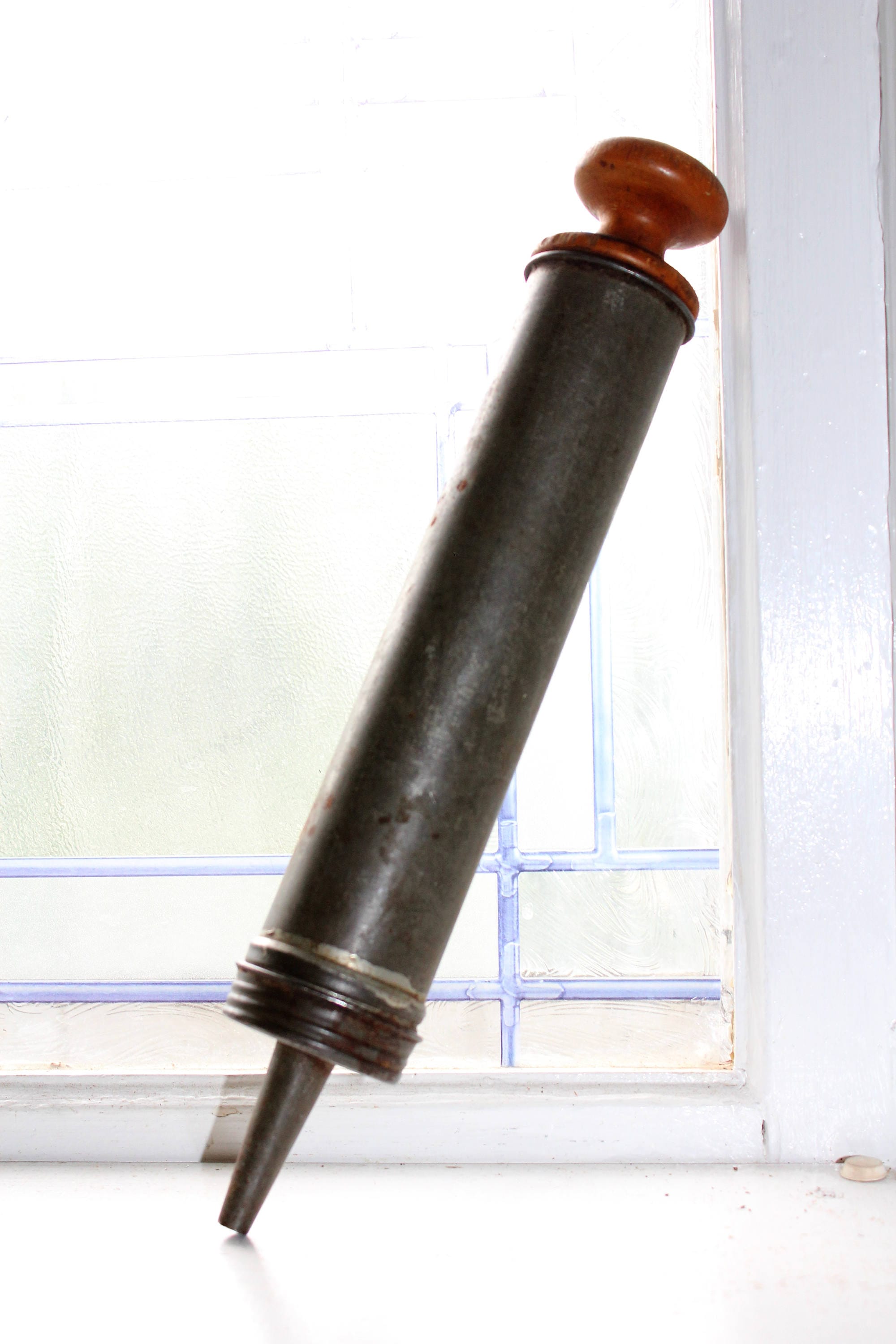 Antique Sausage Stuffer Doughnut Stuffer Primitive Kitchen Decor