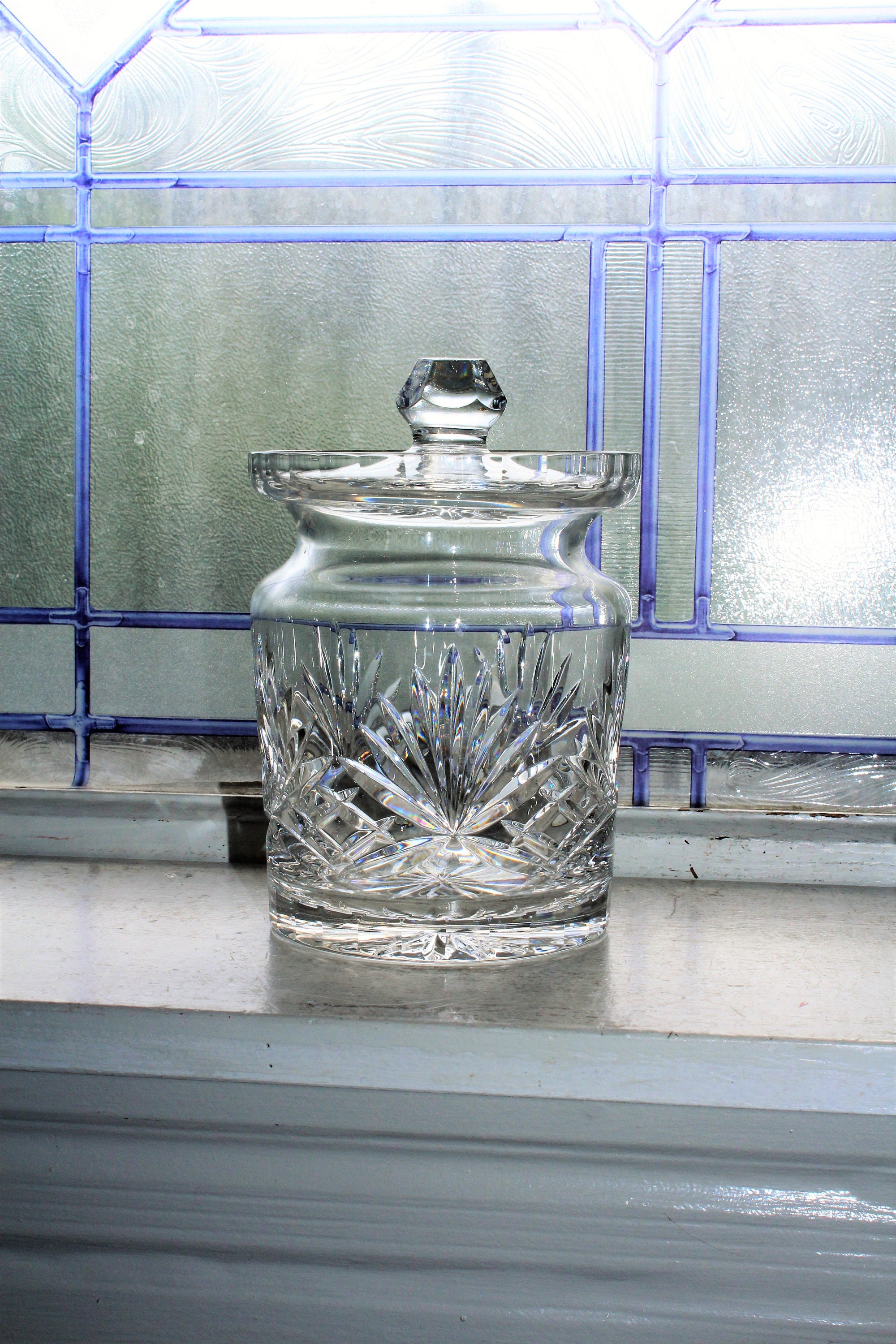 Rogaska Crystal Candy Dish with Lid Biscuit Jar