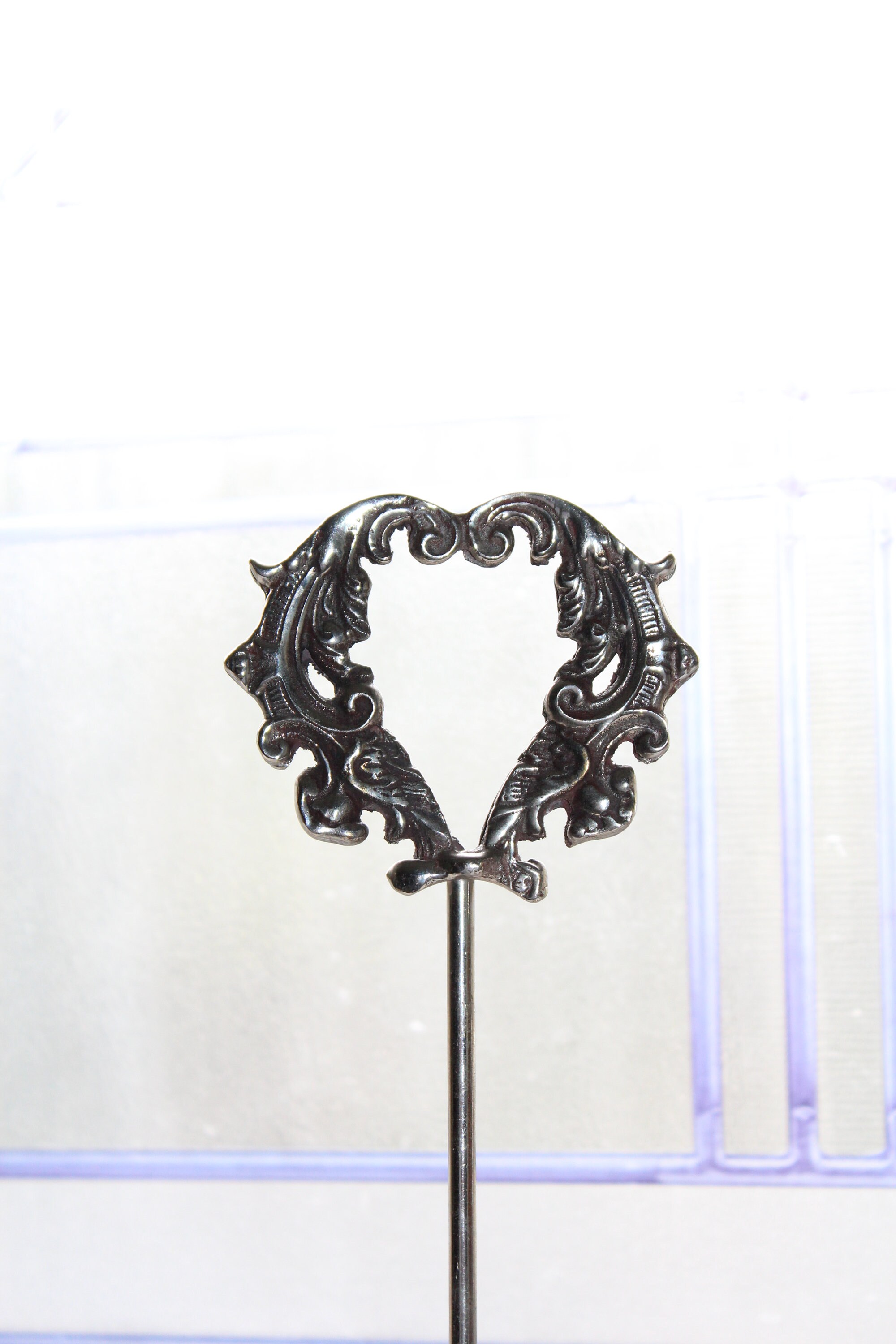 Vintage Store Sign Display Stand Victorian Heart